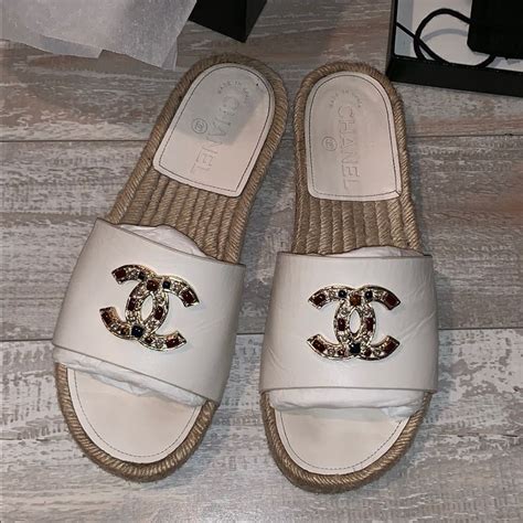 espadrilles shoes chanel|authentic chanel espadrilles for sale.